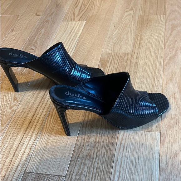 Black Heeled high heels by charles david sz 9.5 - Picture 10 of 12